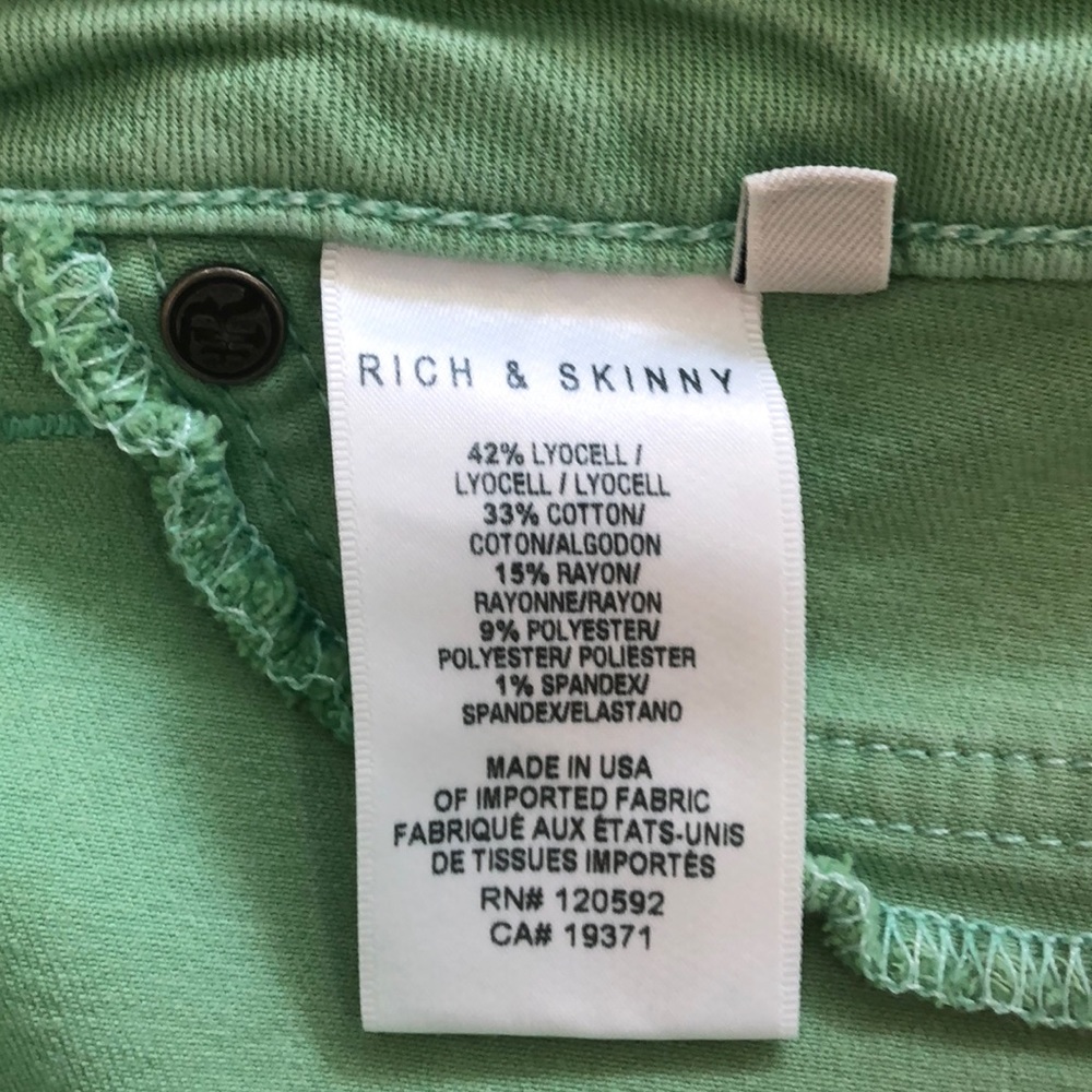 Rich and skinny light green skinny jean - Picture 4 of 4